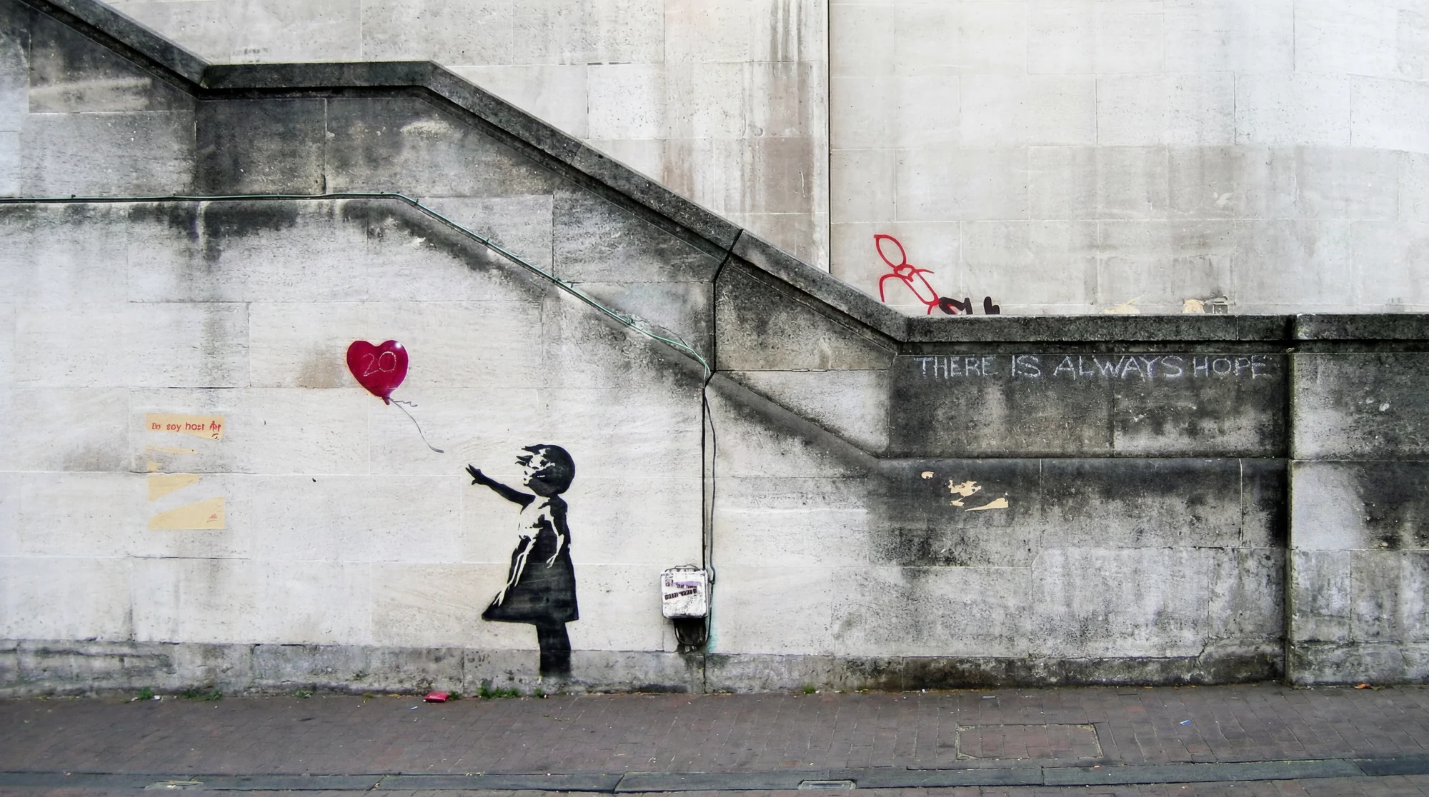 Girl with balloon Banksy art