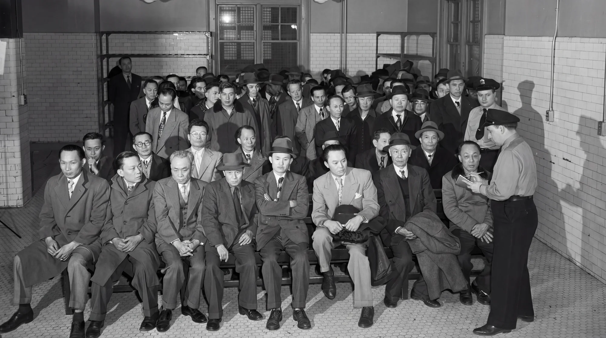 Historical immigration photo